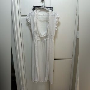 Hem & Thread White Kimono
